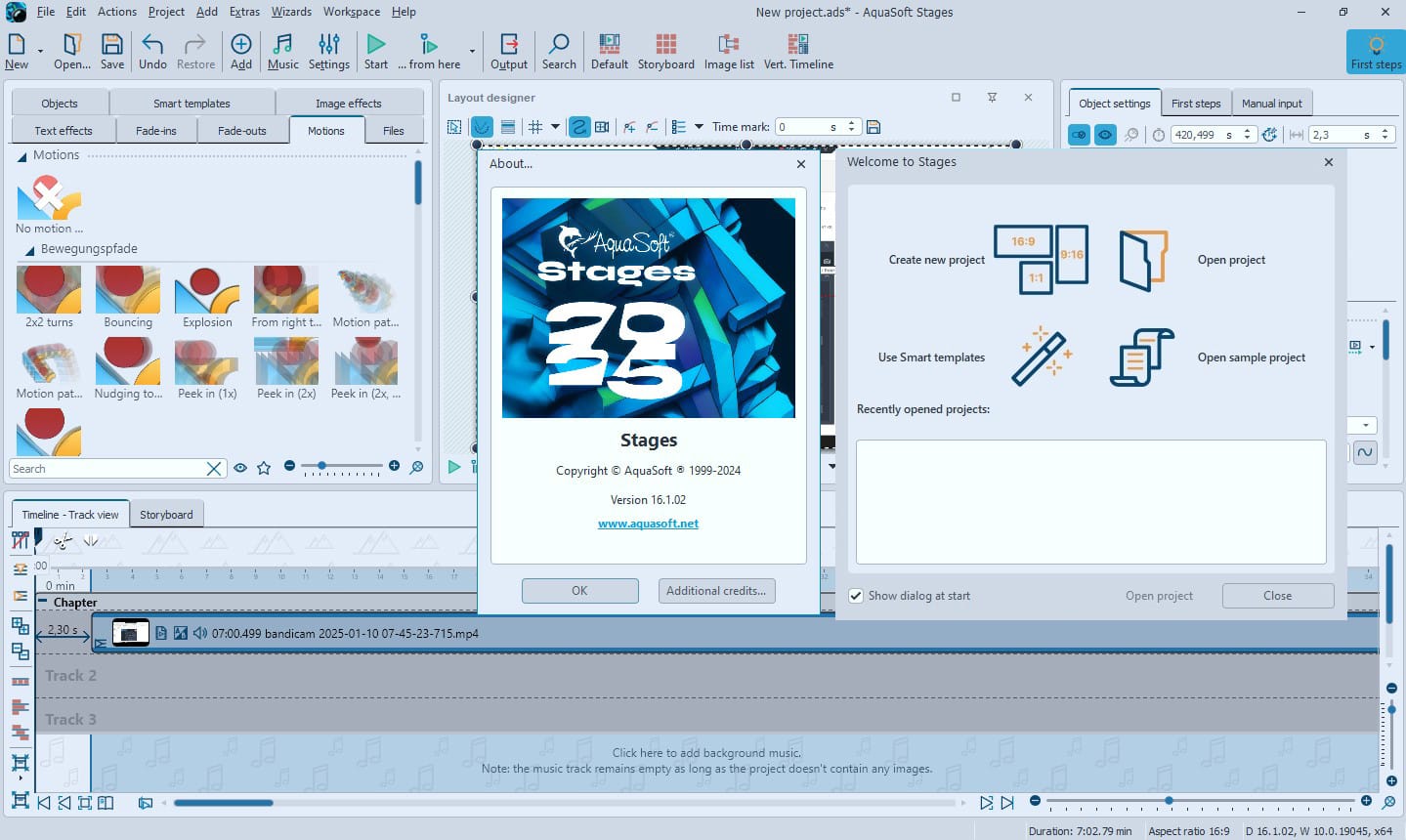 AquaSoft Stages 2025